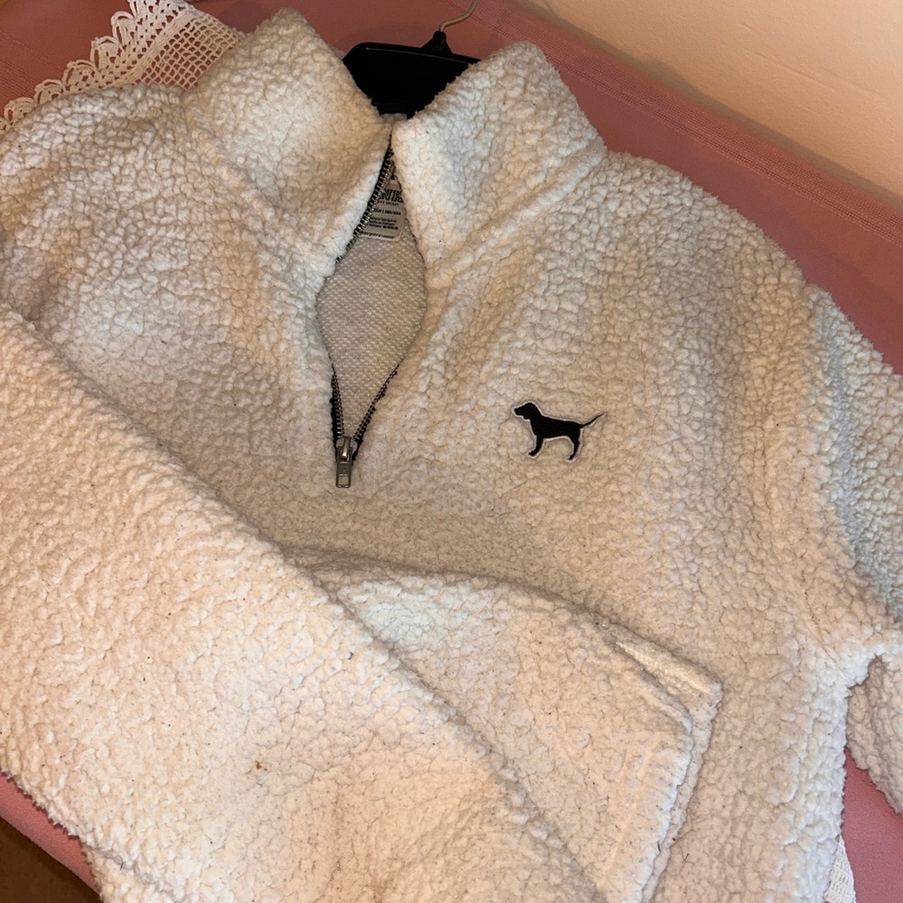 Victoria secret fleece quarter zip